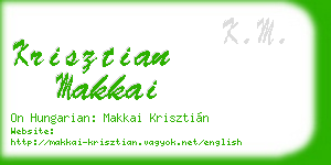 krisztian makkai business card
